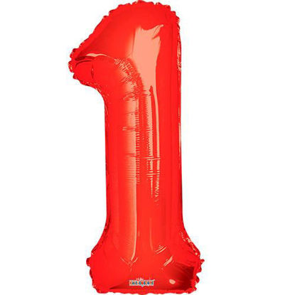 Imagen de Rojo #1 inflado con helio