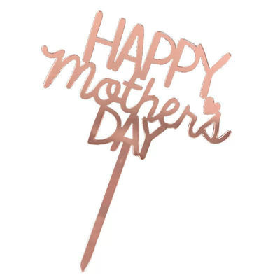 Imagen de Cake Topper "Happy mothers day" Rose Gold