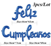 Imagen de Banner " Feliz Cumpleaños 44cm*63cm /36cm*144cm Azul Rey